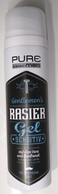Gentlemen's Rasiergel, sensitiv mit Aloe Vera & Panthenol