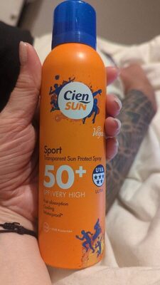 Sport transparent sun protect spray