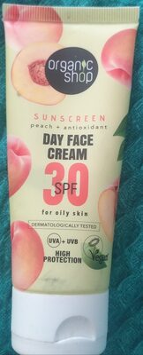 Sunscreen peach + antioxidant day face cream SPF 30 for oily skin