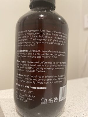 Relaxing Massage Oil