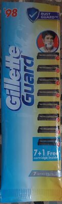 Gillette Guard Razor Blades (7+1 Free Cartridges)