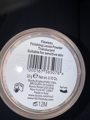Flawless loose powder