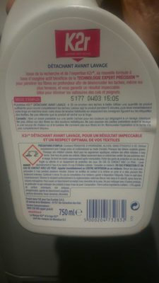 K2r Détachant avant lavage