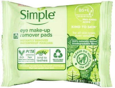 Simple Eye Make Up Remover Pads