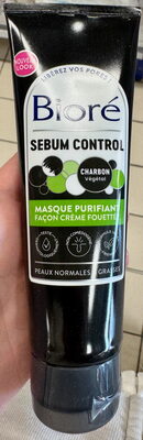 Sebum Control Masque purifiant charbon végétal façon crème fouettée
