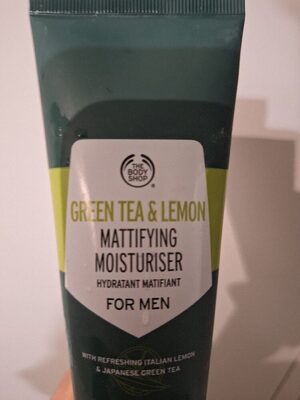 Green tea & lemon mattifying moisturiser