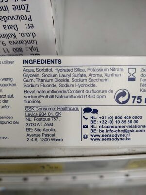 Sensodyne anti.carries