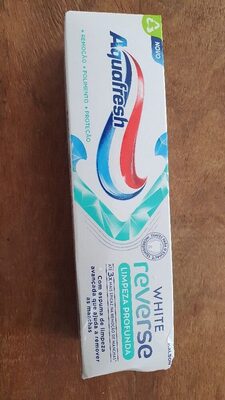 White reverse toothpaste