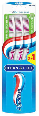 Aquafresh Clean & Flex Hard Tandenborstels