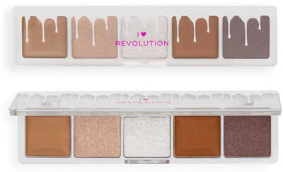 Mini chocolate eyshadow palette, white vanilla cream