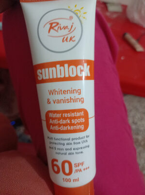 sunscreen whitening and vanishing