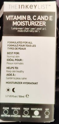 Vitamin B, C and E moisturizer