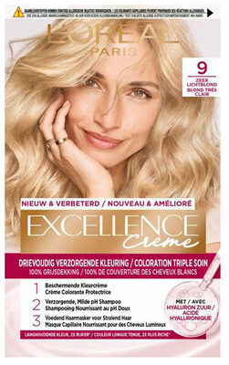 L'Oréal Paris Excellence Crème 9 Zeer Lichtblond Permanente Haarverf