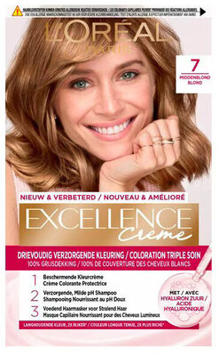 L'Oréal Paris Excellence Crème 7 Middenblond Permanente Haarverf