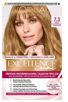 L'Oréal Paris Excellence Crème 7.3 Goudblond Permanente Haarverf