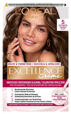 L'Oréal Paris Excellence Crème 5 Lichtbruin Permanente Haarverf