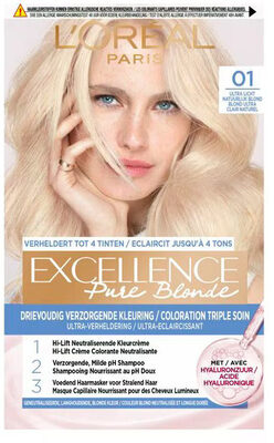 L'Oréal Paris Excellence Pure Blonde 01 Ultra Licht Natuurlijk Blond Permanente Haarverf