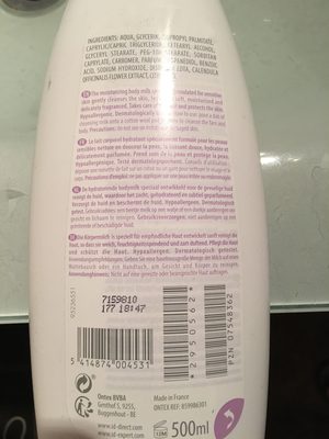 Moisturizing body milk