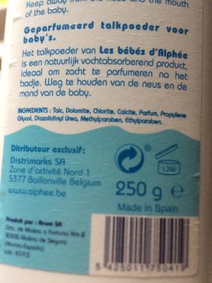 Talc pour bébé