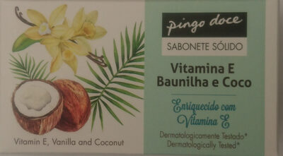 Sabonete sólido vitamina E Baunilha e coco