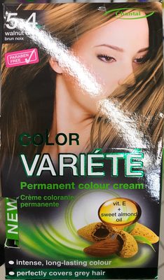 Crème colorante permanente Color Variété Brun Noix