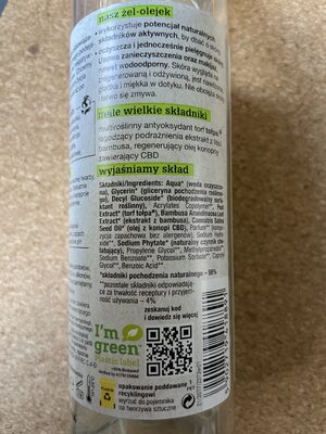 All Green, żel-olejek do mycia twarzy, bambus+konopie