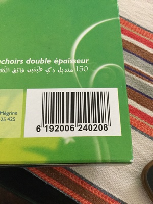 Mouchoir double épaisseur 