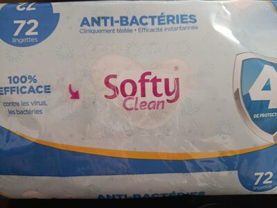 Lingettes anti-bactéries