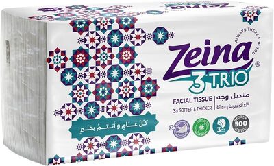 Zeina Facial Tissues 3 Trio