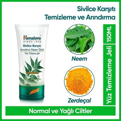 Himalaya Sivilce Karşıtı Neem Özlü Arındırıcı Yüz Yıkama Jeli