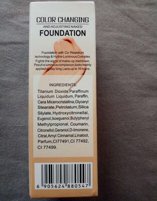 Foundation color changing