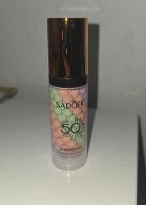 Sunscreen, concealer cream three colour