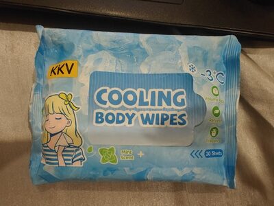 KKV Cooling Body Wipes (20 Sheets)