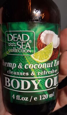 Hemp and coconut lime body oil