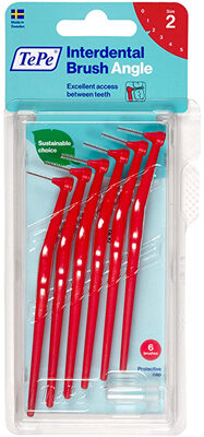 Tepe Angle Saplı Arayüz Fırçası 0.5 mm Kırmızı