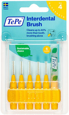 Tepe Blister Arayüz Fırçası 0.7 mm Sarı 6'lı Paket