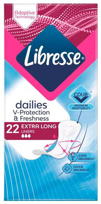 Libresse Dailies Fresh & Protect Extra Long Inlegkruisjes