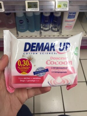 Lingettes démaquillantes douceur peaux sèches et sensibles