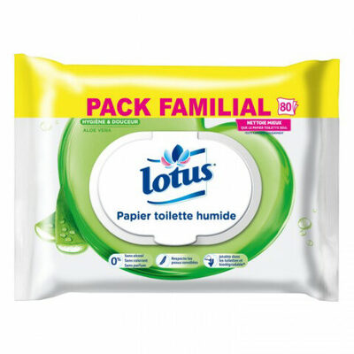 Papier toilette humide Aloe vera