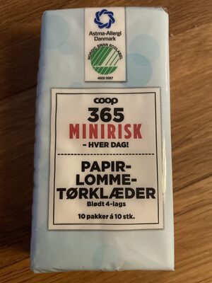 Minirisk Papirlommetørklæder