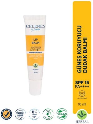 Celenes Herbal Defence Güneş Koruyuculu SPF15 Lip Balm