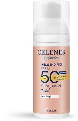 Celenes Herbal SPF50+ Renkli Güneş Koruyucu Krem