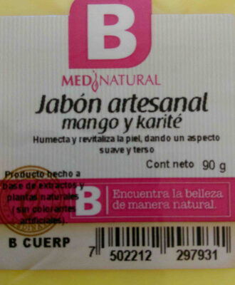 Jabon artesanal mango y karité