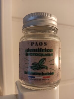 Dentifrice à croquer