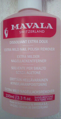 Dissolvant extra doux