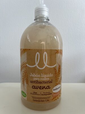 Jabón líquido para manos antibacterial avena