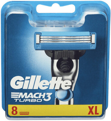Gillette Barberblad Mach3 Turbo 8 blader
