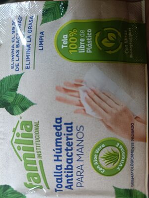 Toalla húmeda antibacterial