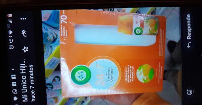 APARATO DESODORANTE DE AMBIENTE AIR WICK NARANJA