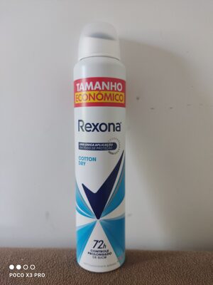 Desodorante Antitranspirante Aerosol Rexona Cotton Dry 200ml